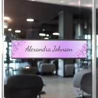 Purple Elegant Moderne Bureau Professionnel