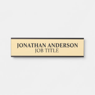 Porte-nom Pour Porte Signe de porte de bureau professionnel moderne