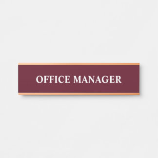 Porte-nom Pour Porte Signe de porte de bureau professionnel moderne