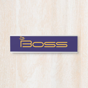 Porte-nom Pour Porte Style Gold Le BOSS
