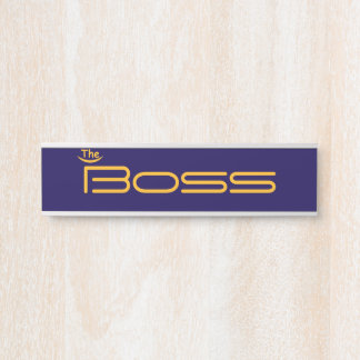 Porte-nom Pour Porte Style Gold Le BOSS