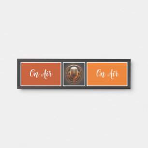 Porte-nom Pour Porte Sur Air Podcaster, Retro Podcast