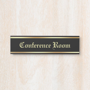 Porte-nom Pour Porte Texte Personnalisé Salle De Conférence Police Clas