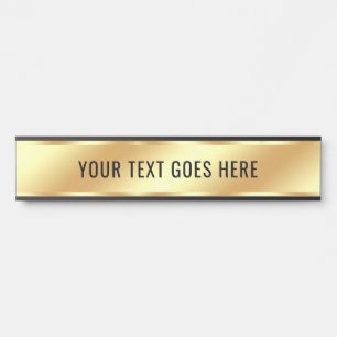 Porte-nom Pour Porte Votre modèle de nom de salle de texte personnalisé