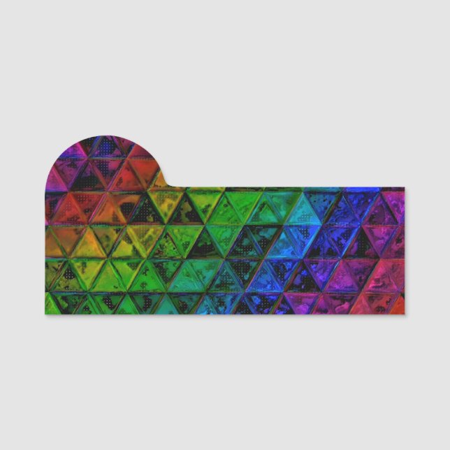 Porte-nom Pride Glass  (Devant)