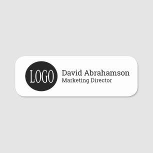 Porte-nom Professionnel Clean Modern Business Logo de l'entr