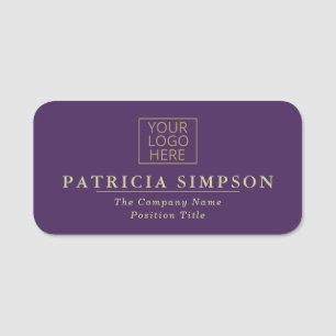 Porte-nom Purple Passion & Pistachio : Royal Luxury Elegance