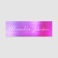 Purple Pink Foil Moderne Professionnel