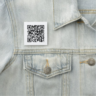 Porte-nom QR Code Simple Clair et Minimaliste Moderne