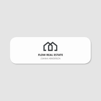 Porte-nom Réalisateur de l'agent de vente immobilier moderne