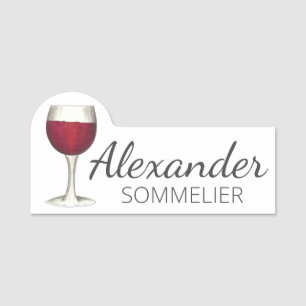 Porte-nom Red Wine Bar Vignoble Vignoble sommelier