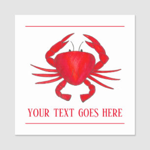 Porte-nom Restaurant Red Maryland Crab Seafood Shafood