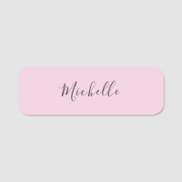 Rose Clair Professionnel Écriture Manuscrite Uniqu