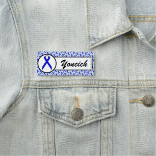 Porte-nom Ruban Blue Standard par Kenneth Yoncich