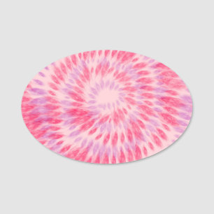 Porte-nom Saint Valentin's Tie Dye Motif, Valentines Day Cad