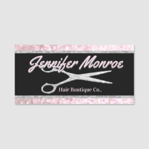 Porte-nom Salon de styliste en coiffure