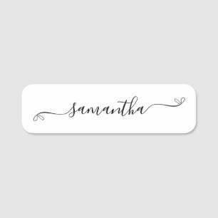 Porte-nom Script de signature Cute Bow