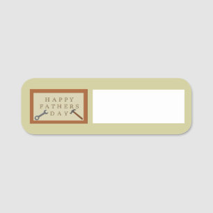 PORTE-NOM SIGNE FÊTE DES PÈRES EN BOIS