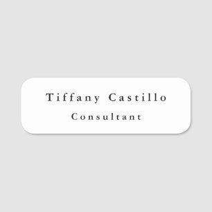 Porte-nom Simple Plain Élégant Moderne