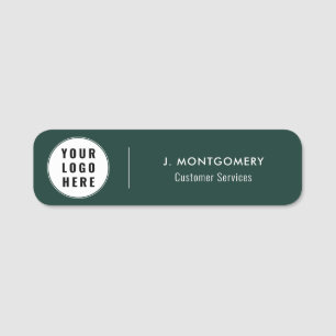 Porte-nom Société de logo d'entreprise simple employé person