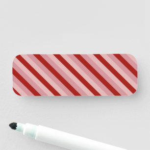 Porte-nom Stripes Valentine personnalisables