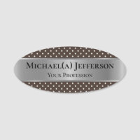 Style mode Brown foncé Pointe Polka & Silver de lu