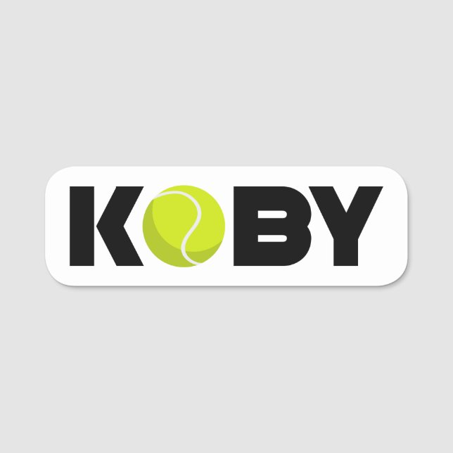 Porte-nom Tag de nom de Tennis Koby (Devant)