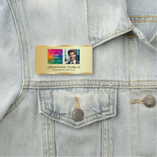 Porte-nom Téléchargez votre logo d'entreprise Texte personna
