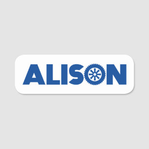 Porte-nom Tête d'essence d'Alison