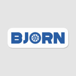 Porte-nom Tête d'essence de Bjorn