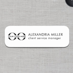 Porte-nom Titre du nom du logo