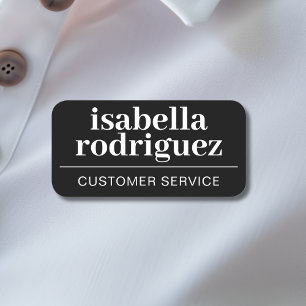 Porte-nom Titre du poste d'employé de petite entreprise magn