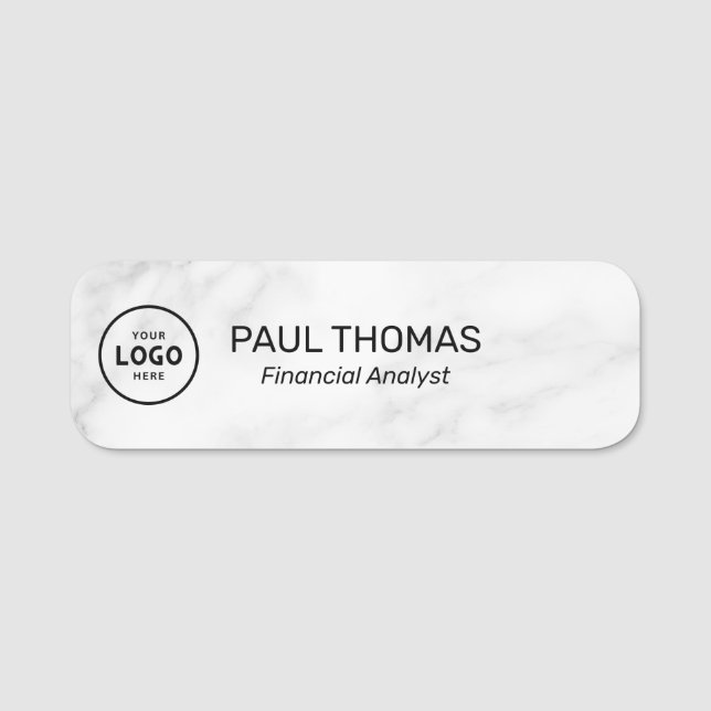 Porte-nom Titre du travail de l'employé Magnétique professio (Devant)