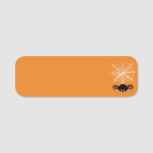 Porte-nom Toile d'araignée Halloween