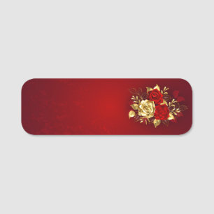 Porte-nom Trois Roses de bijoux