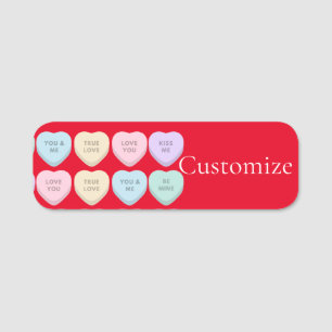 Porte-nom Valentine Candy Hearts Thunder_Cove