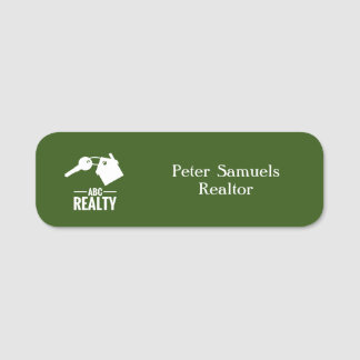 Porte-nom Vert immobilier