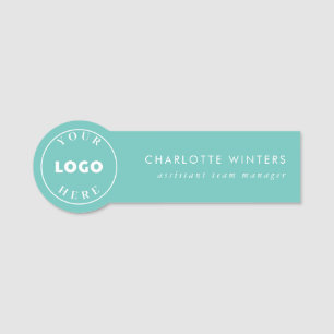 Porte-nom Votre business logo simple salon de coiffure