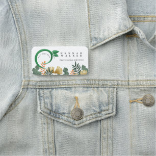 Porte-nom votre logo ici, couleur verte