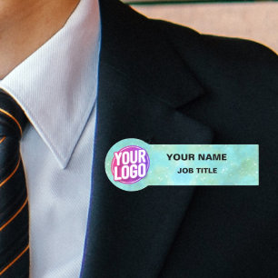 Porte-nom Votre style, Logo Up : Nom magnétique ou épingle T