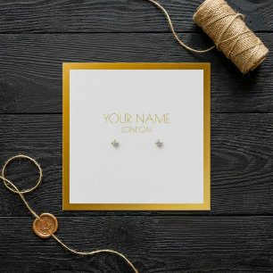Porte-oreille à bordure or