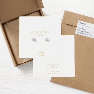 Porte-oreille coeur en or simple