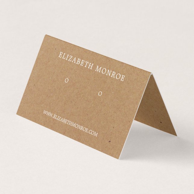 Porte-oreille Kraft Effect, Carte d'affichage pour (Devant)
