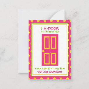Porte Pointe Polka Personnalisé Valentine's Cartes