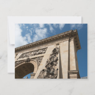 Porte Saint-Denis: Pariser Triumph unter blauem Sk Postkarte