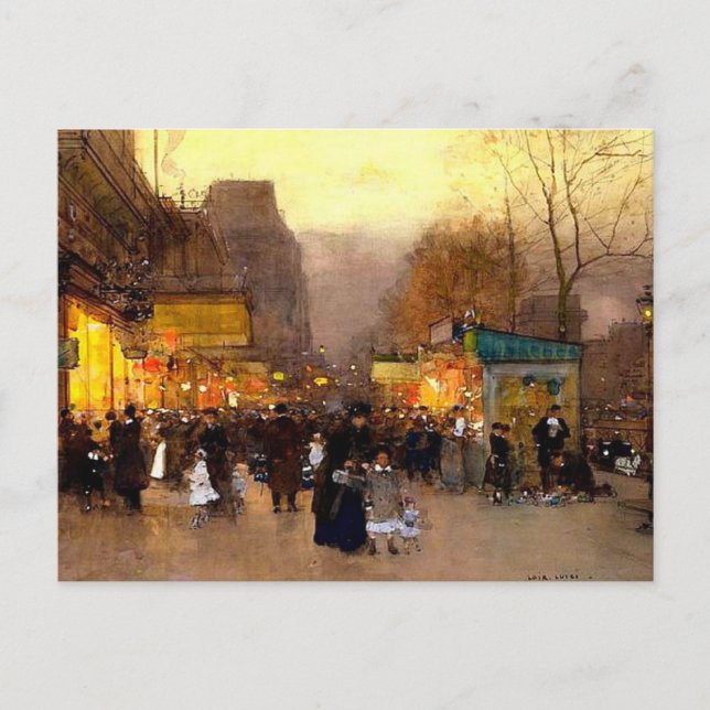 Porte Saint Martin zu Weihnachten in Paris (Vorderseite)