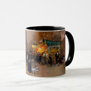 Porte Saint Martin zu Weihnachtszeiten in Paris Tasse