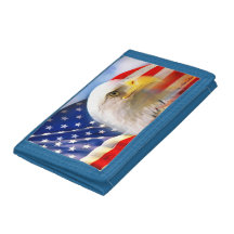 Eagle chauve et le drapeau américain