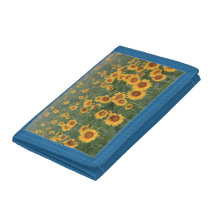 Wallet photo du terrain de tournesol