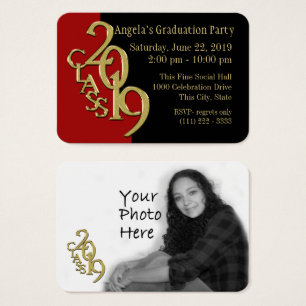 Portefeuille de la Grad Party Carte photo 2019 Rou